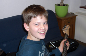 Photo - Johannes, ein Schler der Gitarrenschule Klotz